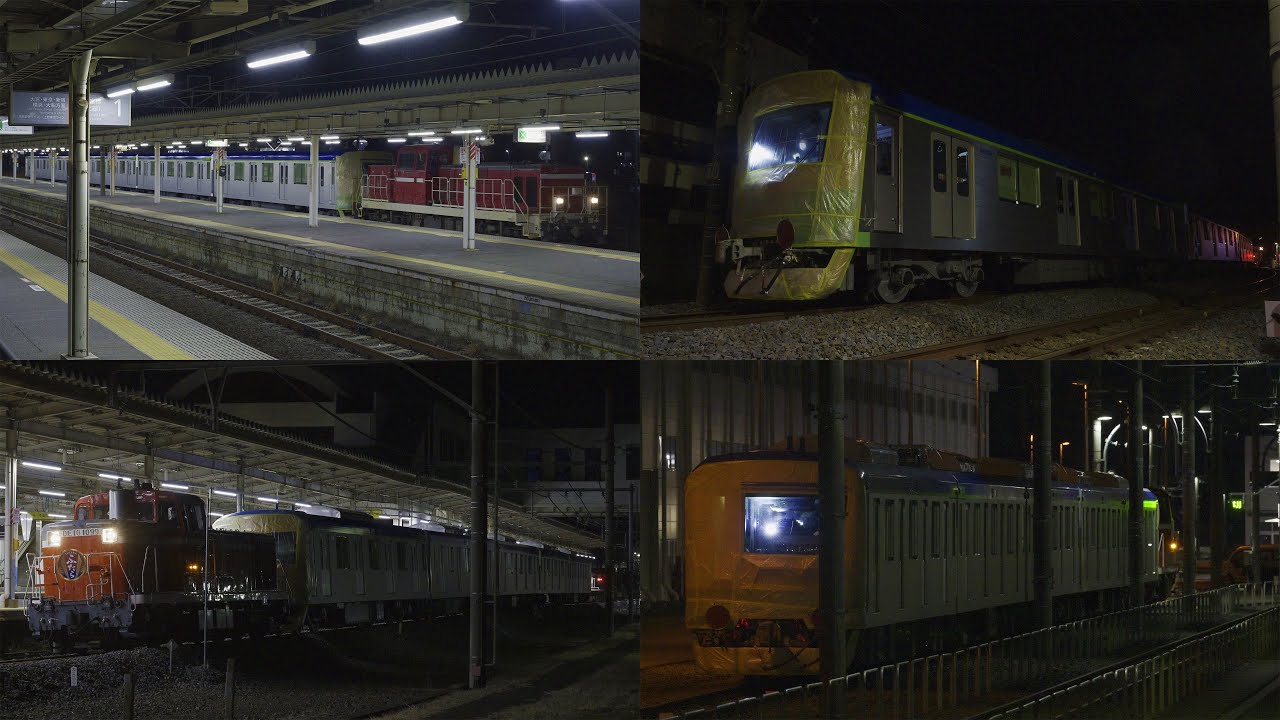 【81503F南栗橋に到着】東武80000系81503F 甲種輸送 栗橋到着・入換・南栗橋到着・入換【4K HDR】