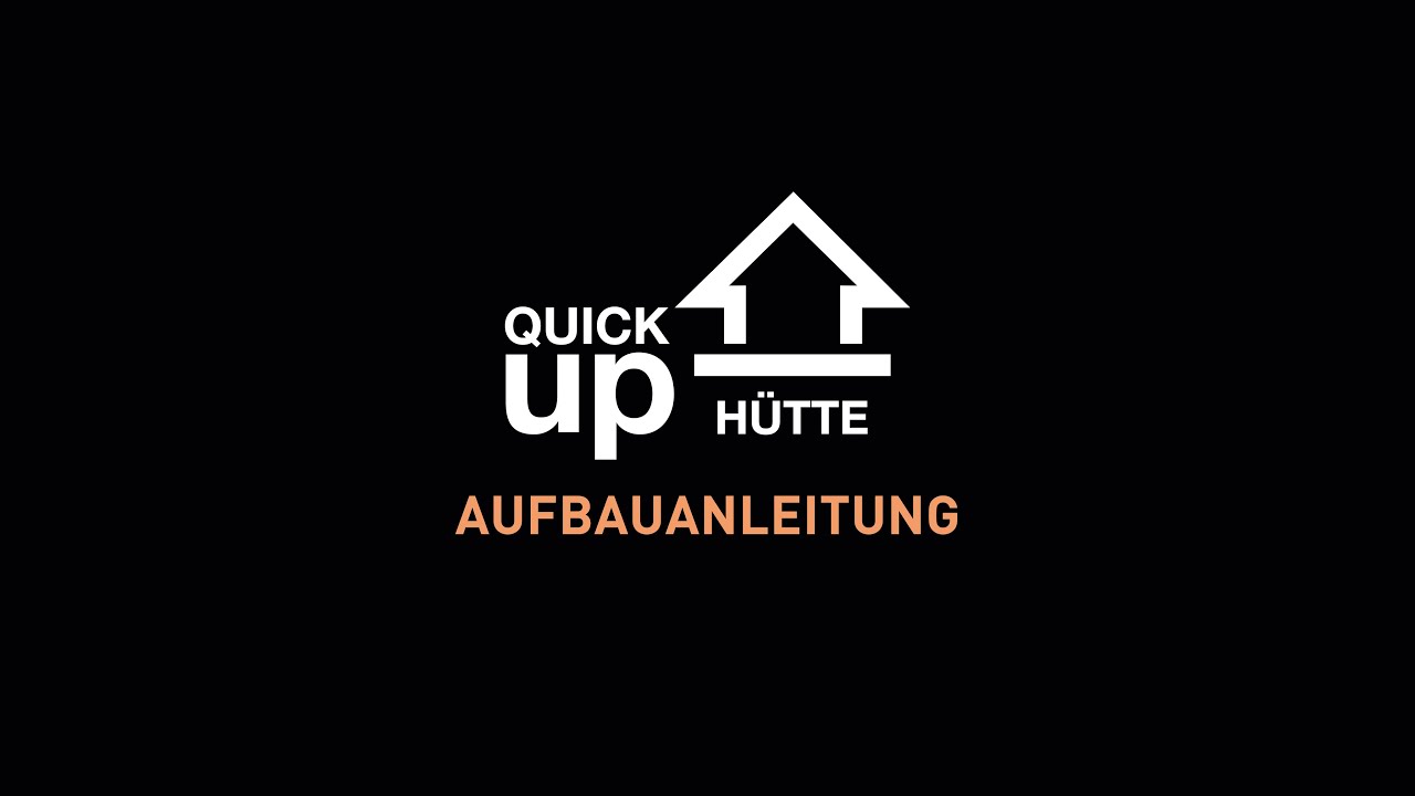 Quick Up H&uuml;tte Aufbau