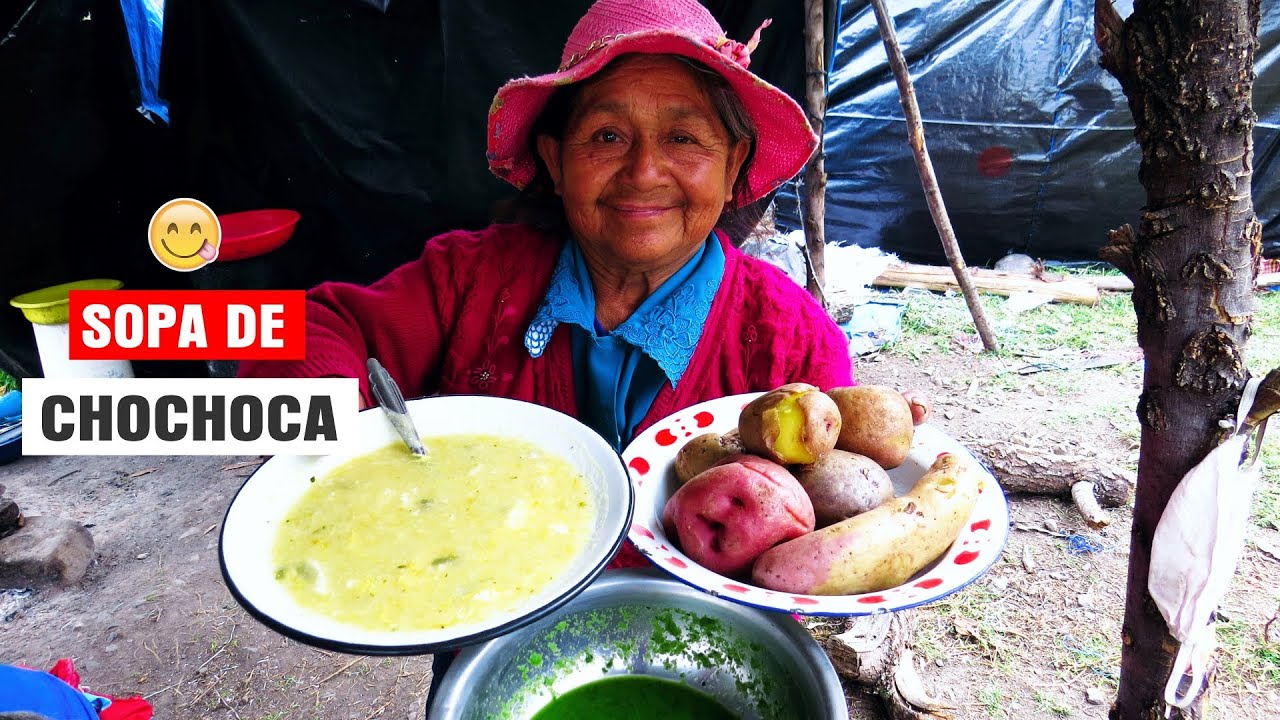 Preparando Sopa de Chochoca😋 la tía Lucinda y su comida regional