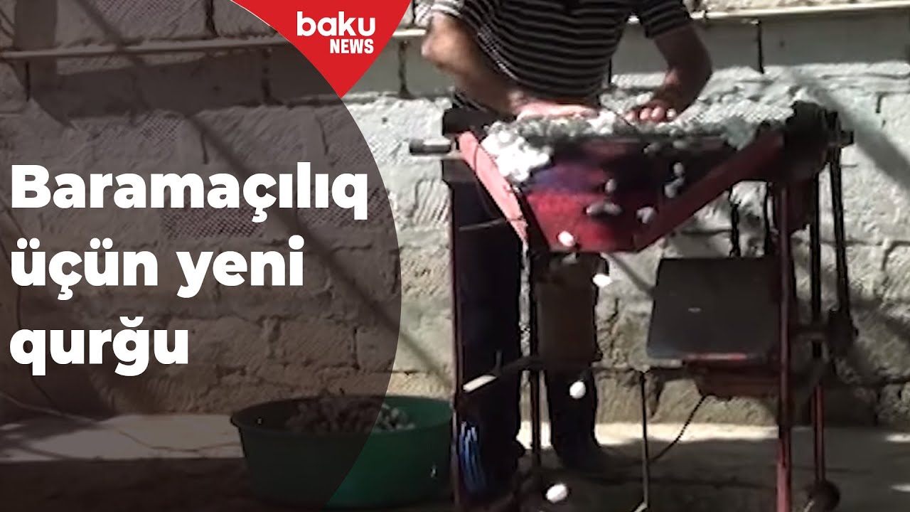 Yevlax sakinindən baramaçılıq üçün yeni qurğu - Baku TV
