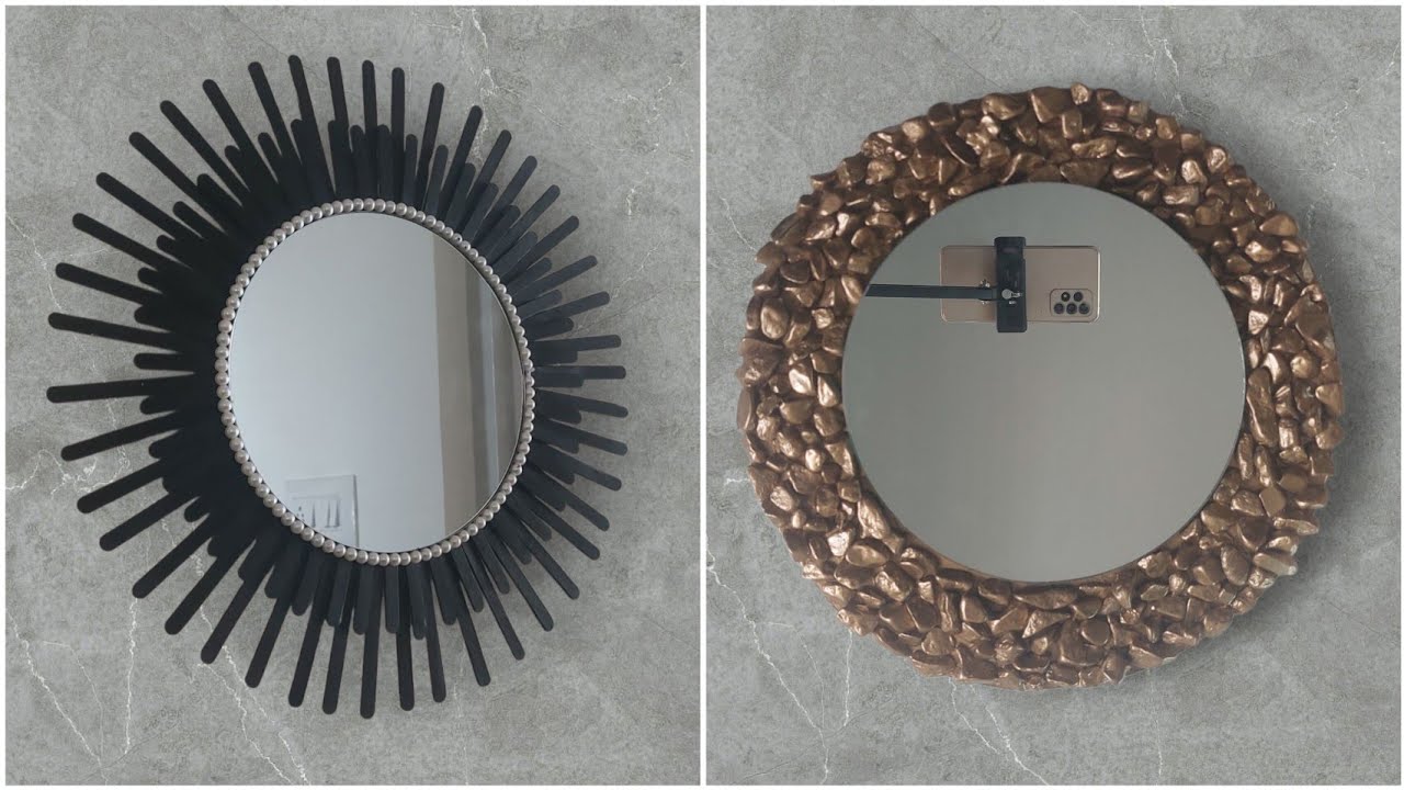 2 Easy and Beautiful wall hanging craft ideas || Mirror wall decor ideas ||Handmade ||artsofasha