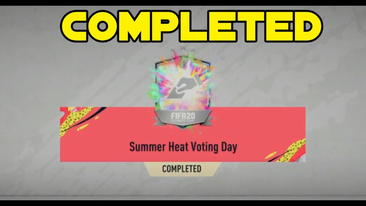 SUMMER HEAT VOTING DAY SBC! 86+ RATED PLAYER! (FIFA 20 SBC)
