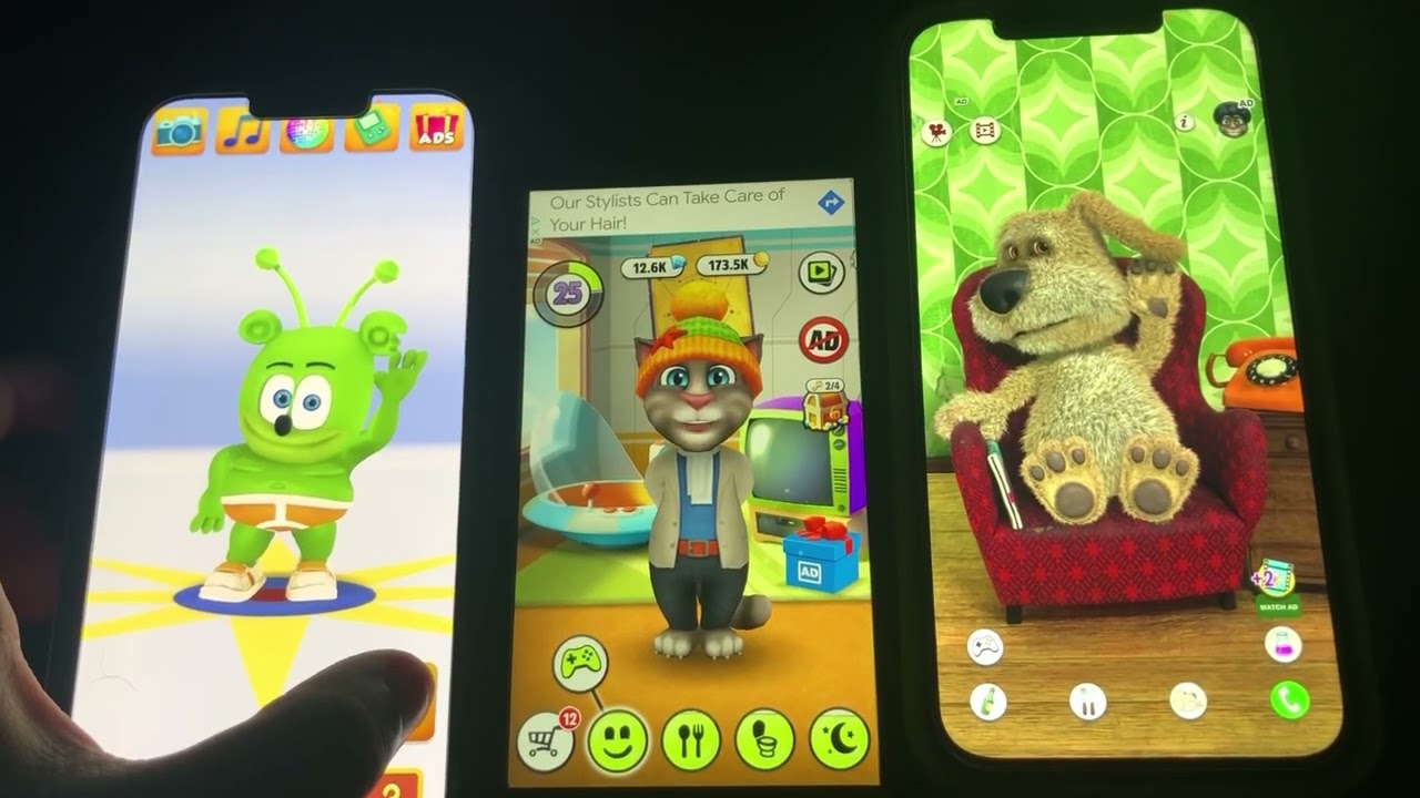 My Talking Gummy Bear Echo Vs My Talking Tom Echo Vs Talking Ben Echo (My Version)
