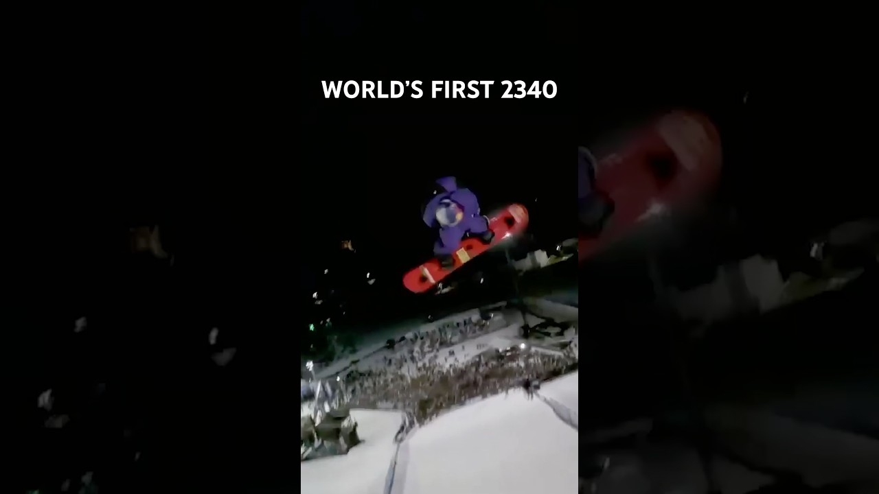 Hiroto Ogiwara wykonał #worldsfirst 2340 na zawodach @X@XGames025 #burton #snowboarding #snowboard