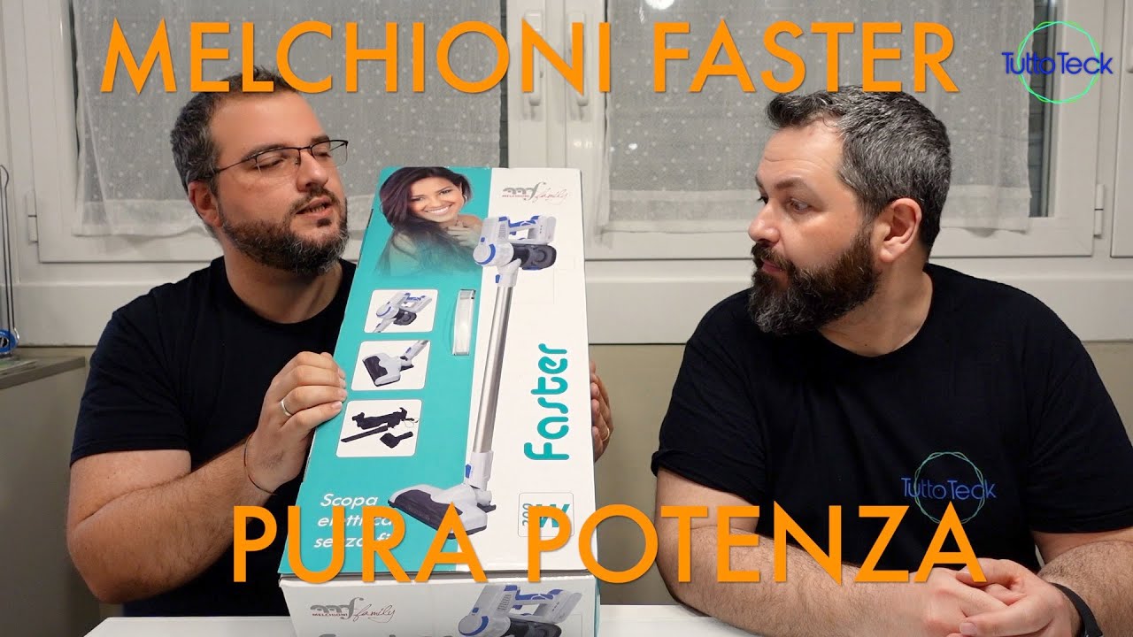 ASPIRAPOLVERE MELCHIONI FASTER, SENZA FILO, OTTIMO PREZZO E MASSIMA PULIZIA ITA