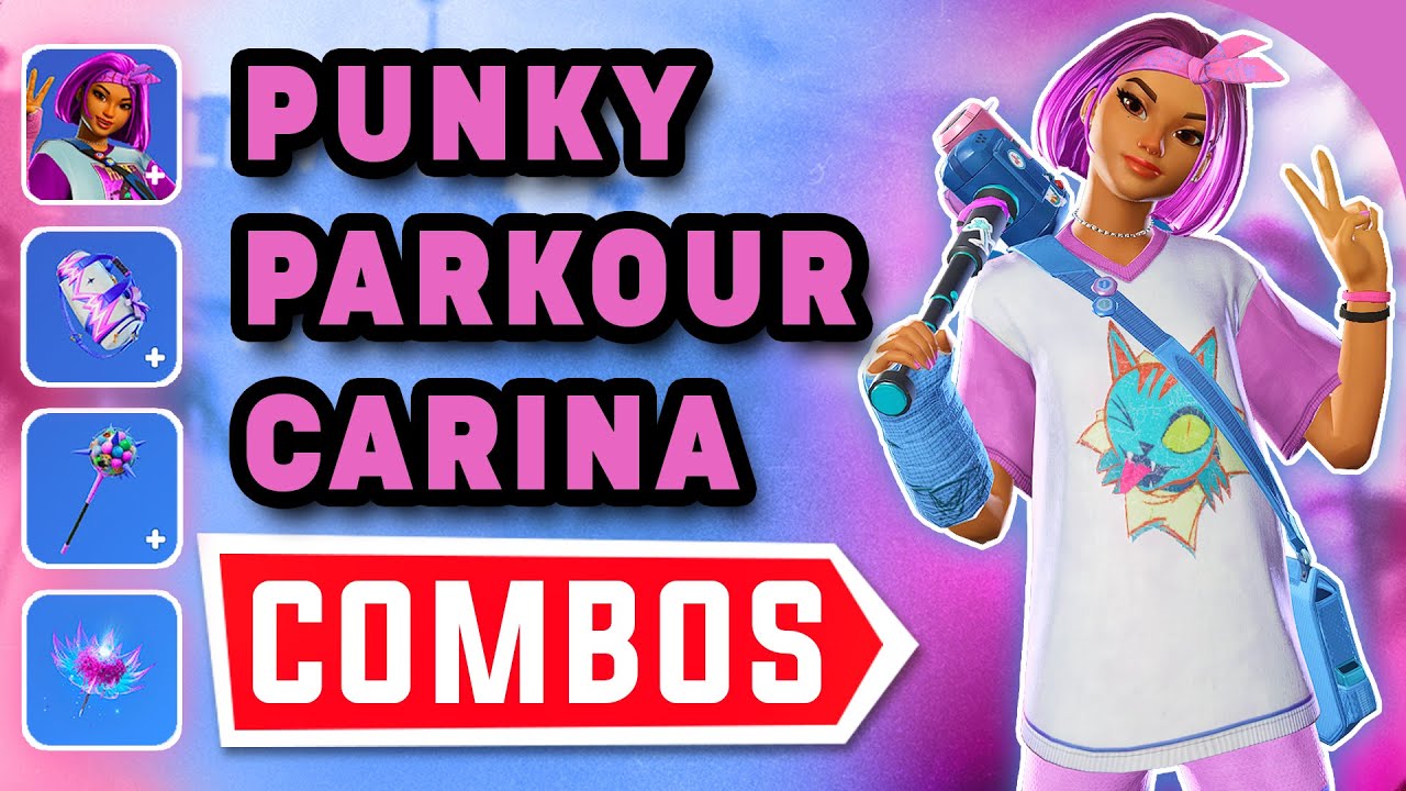 Best *PUNKY PARKOUR CARINA* Skin COMBOS with Gameplay
