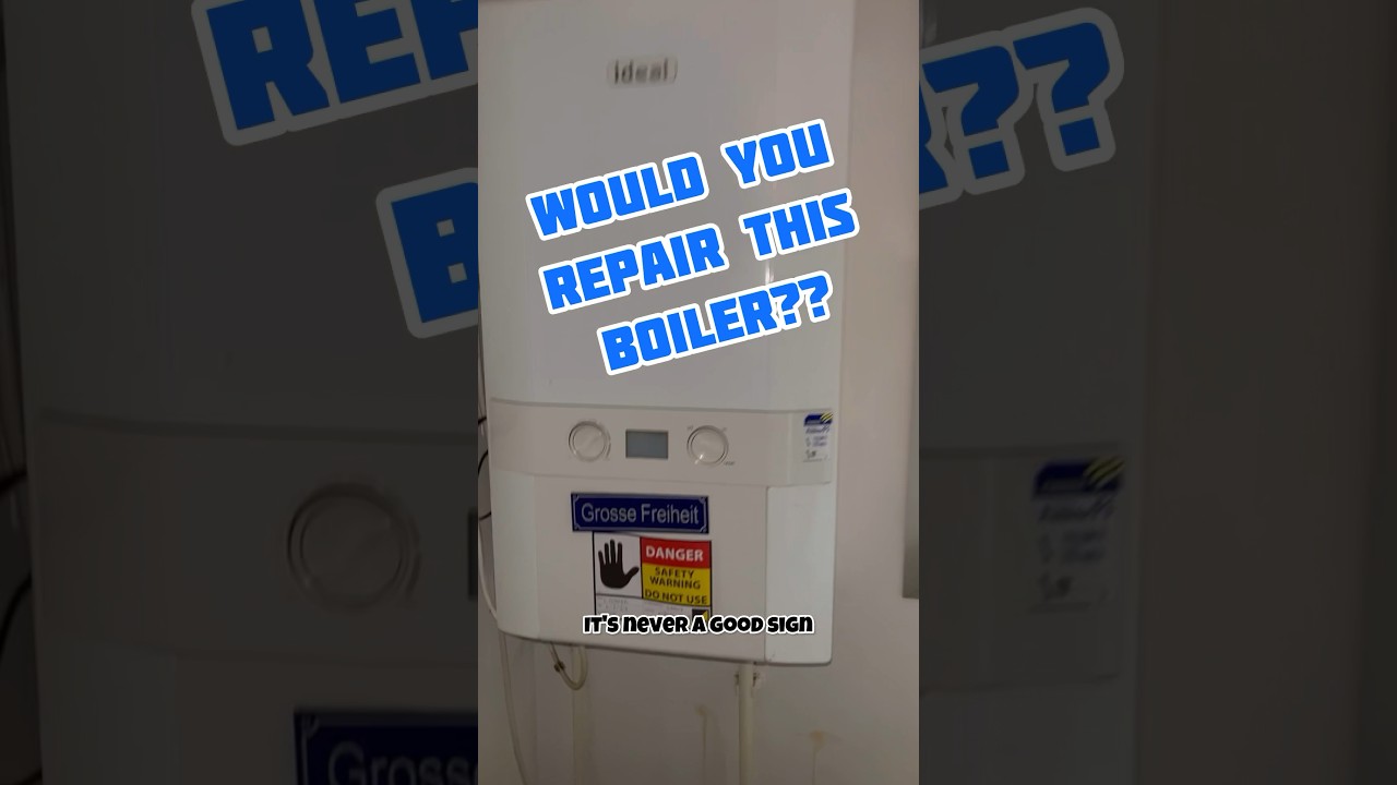 Would YOU Repair this Boiler 😳 Its In a Bad Way!! #plumber #plumbing #repair