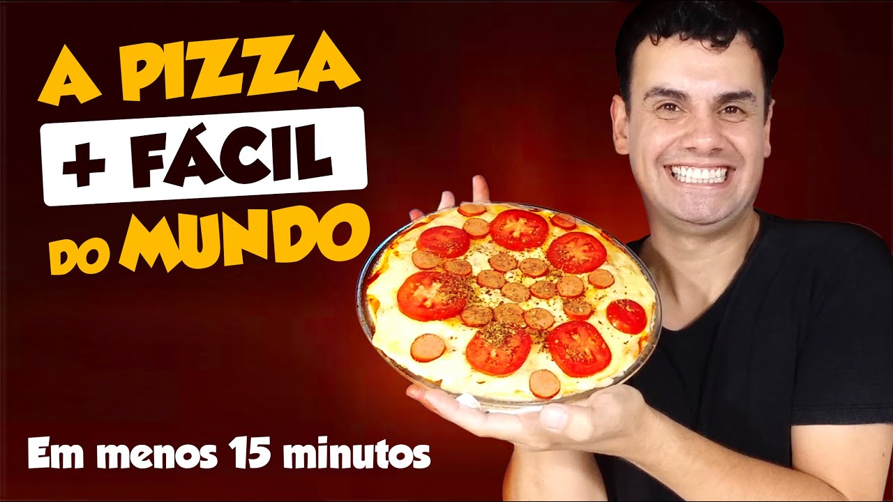A PIZZA MAIS FÁCIL DO MUNDO, FICA PRONTA EM MENOS DE 15 MINUTOS - Fubá onlIne