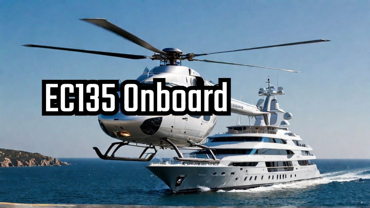 Landing an EC135 onboard a superyacht.