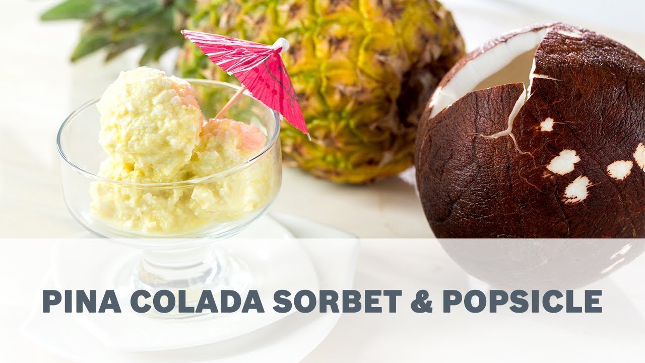 Pina Colada Sorbet/ Popsicle - Cooking with Bosch
