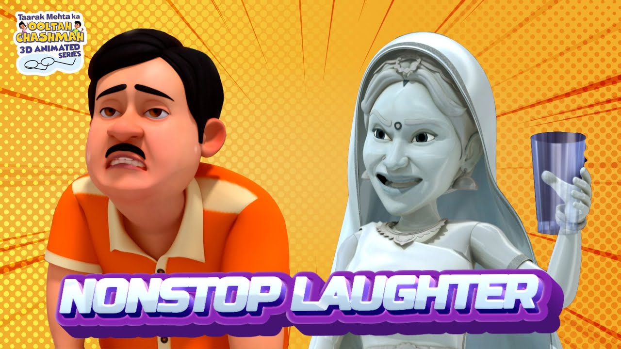 80 Mins Non Stop Laughter| Taarak Mehta Ka Ooltah Chashmah 3D Animated Series | TMKOC Comedy Special