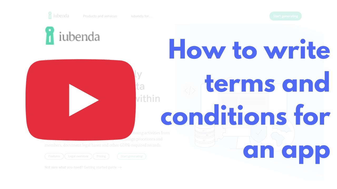 How to write terms and conditions for an app | iubenda