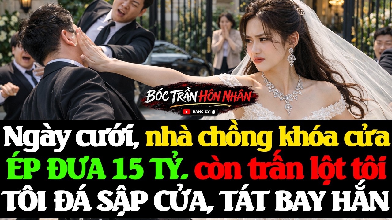 Ngày cưới, nhà chồng khóa cửa, É.P ĐƯA 15 TỶ. còn tr.ấn l.ột tôi. TÔI Đ.Á S.ẬP CỬA, T.ÁT B.AY HẮN
