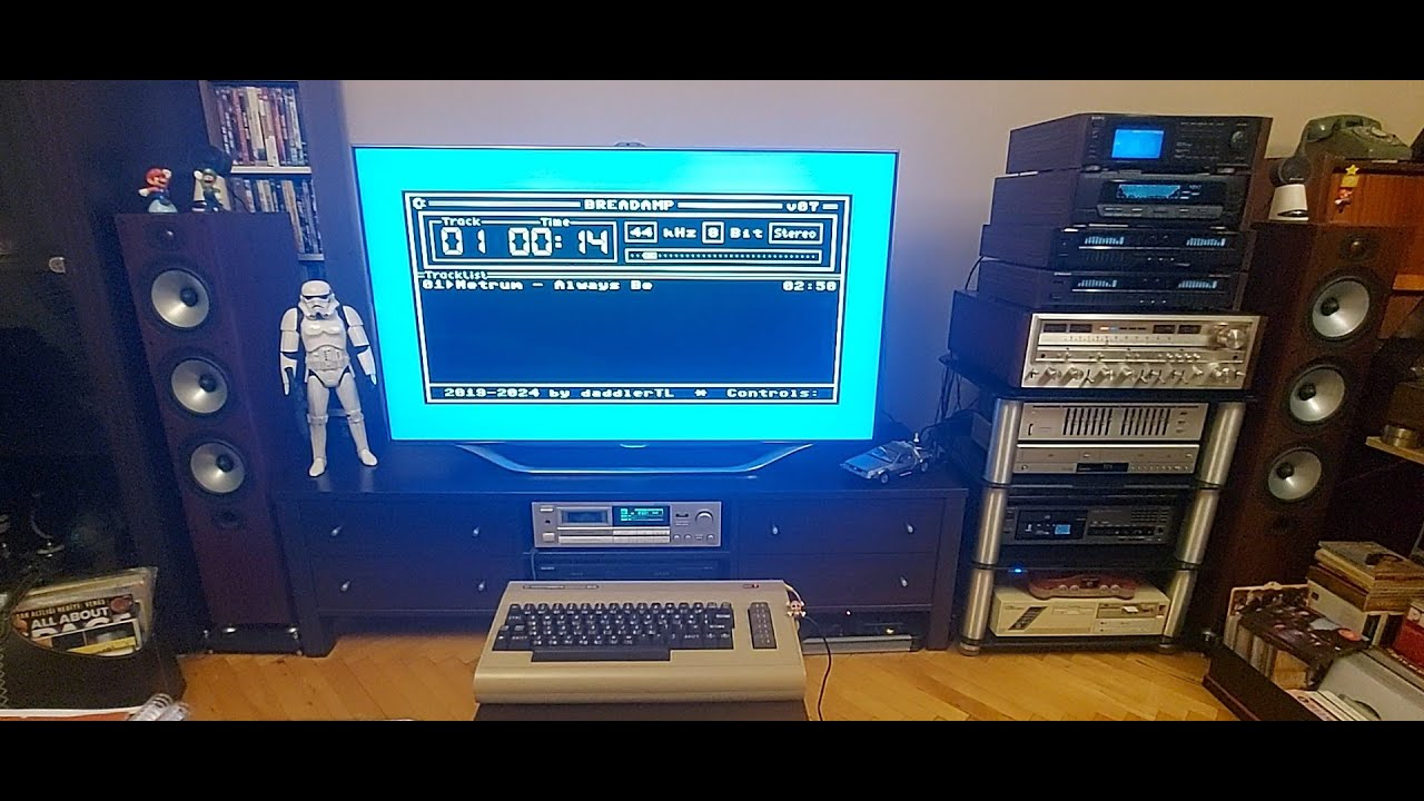 Breadamp_v07 on Hi-Fi Music System  / Netrum - Always Be @ Commodore 64 - Breadamp REU (UA)