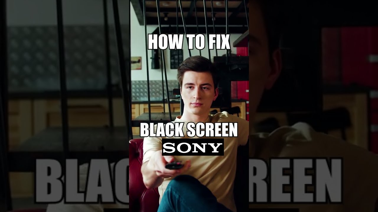 Black Screen on a Sony TV? Do this! 📺 