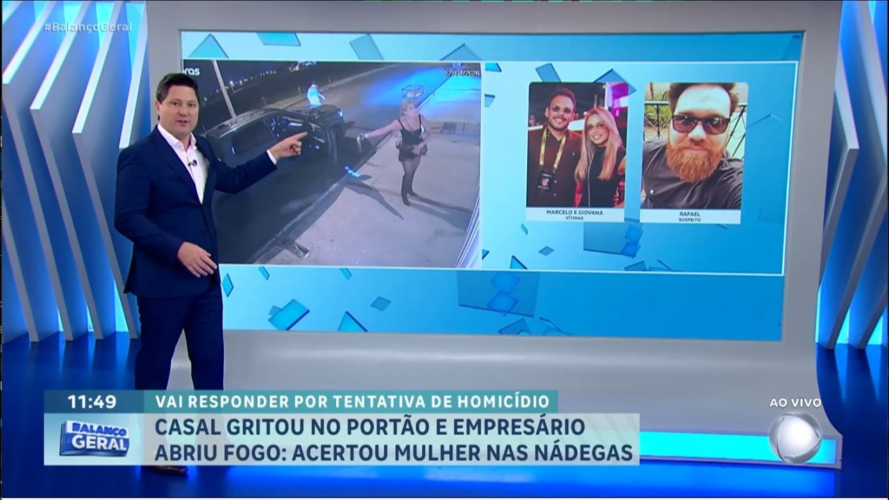 Mulher &eacute; baleada ap&oacute;s gritar na porta de empres&aacute;rio; atirador foi preso