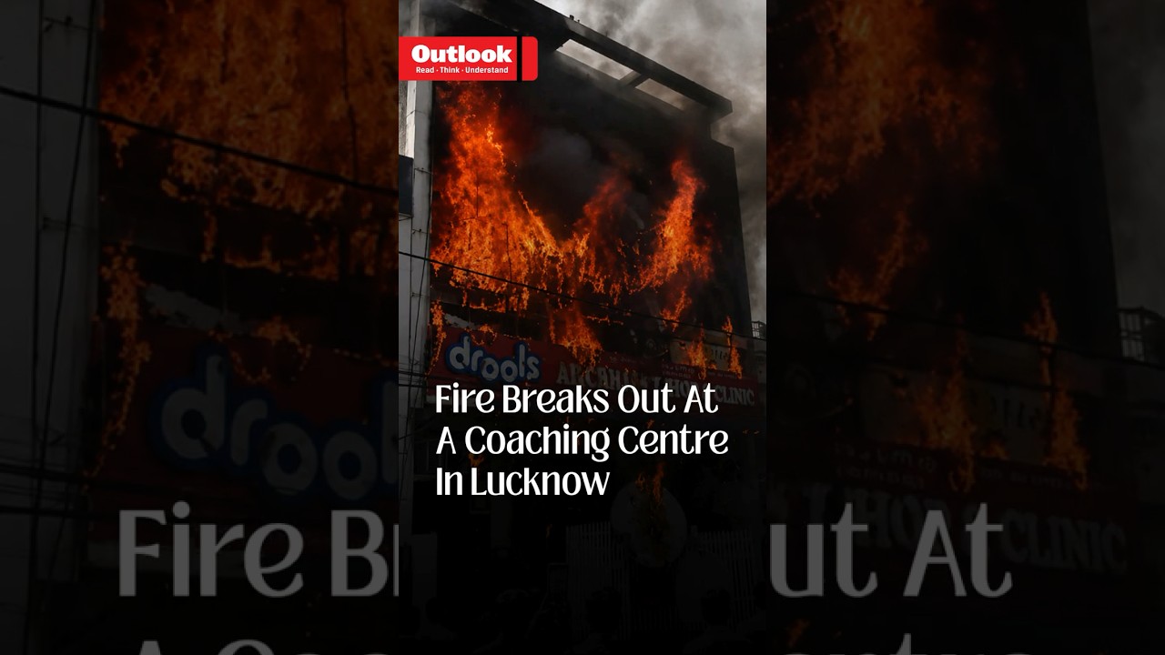 Lucknow Coaching Centre Fire Sparks Panic, People Jump From Building