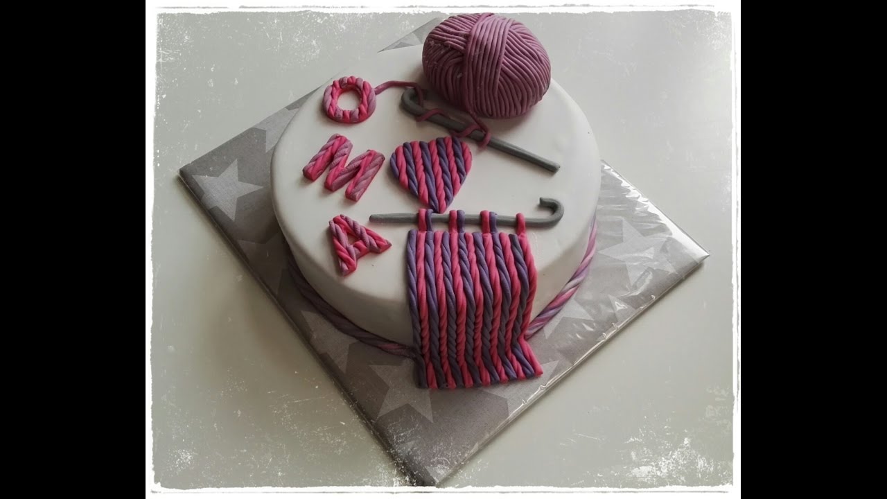Wie backe ich einen Kuchen zum Thema Stricken | Strickkuchen | knitted design cake