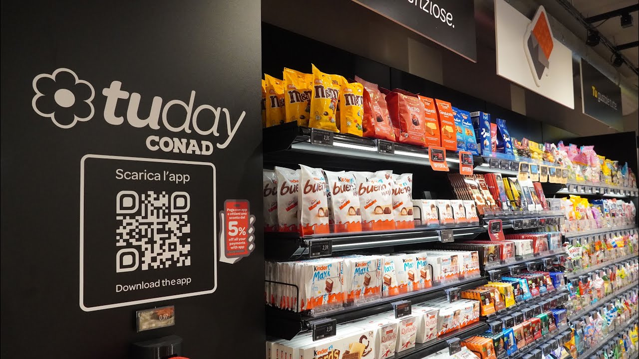 Il primo supermercato autonomo in Italia - A Verona c'è Tuday Conad "Prendi&Vai"
