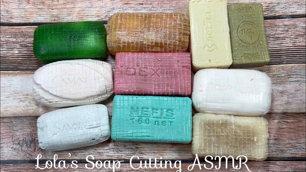 ASMR soap cube cutting!! Special EXTRA dry soaps! 💗🌈🤩