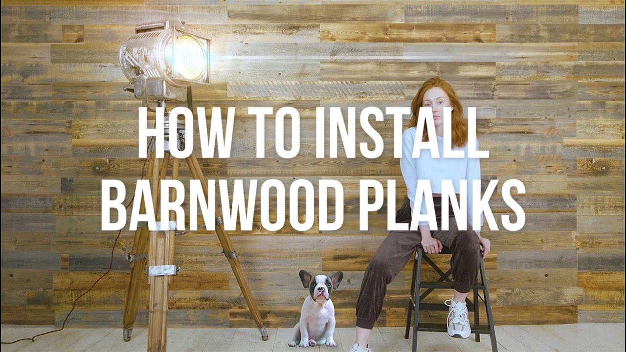 DIY ACCENT WALL | WOODY WALLS BARNWOOD PLANKS INSTALLATION