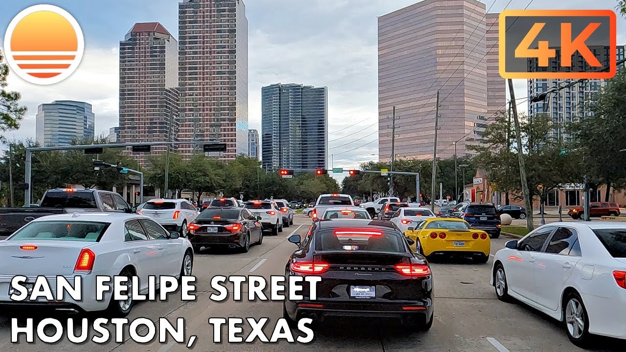 San Felipe Street in Houston, Texas! Drive with me!