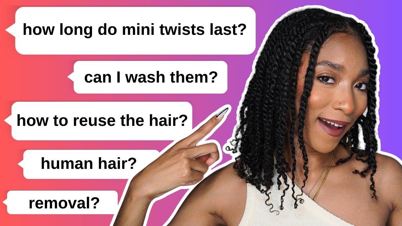 ALL ABOUT my mini twists with human hair extensions! @jaichanellie