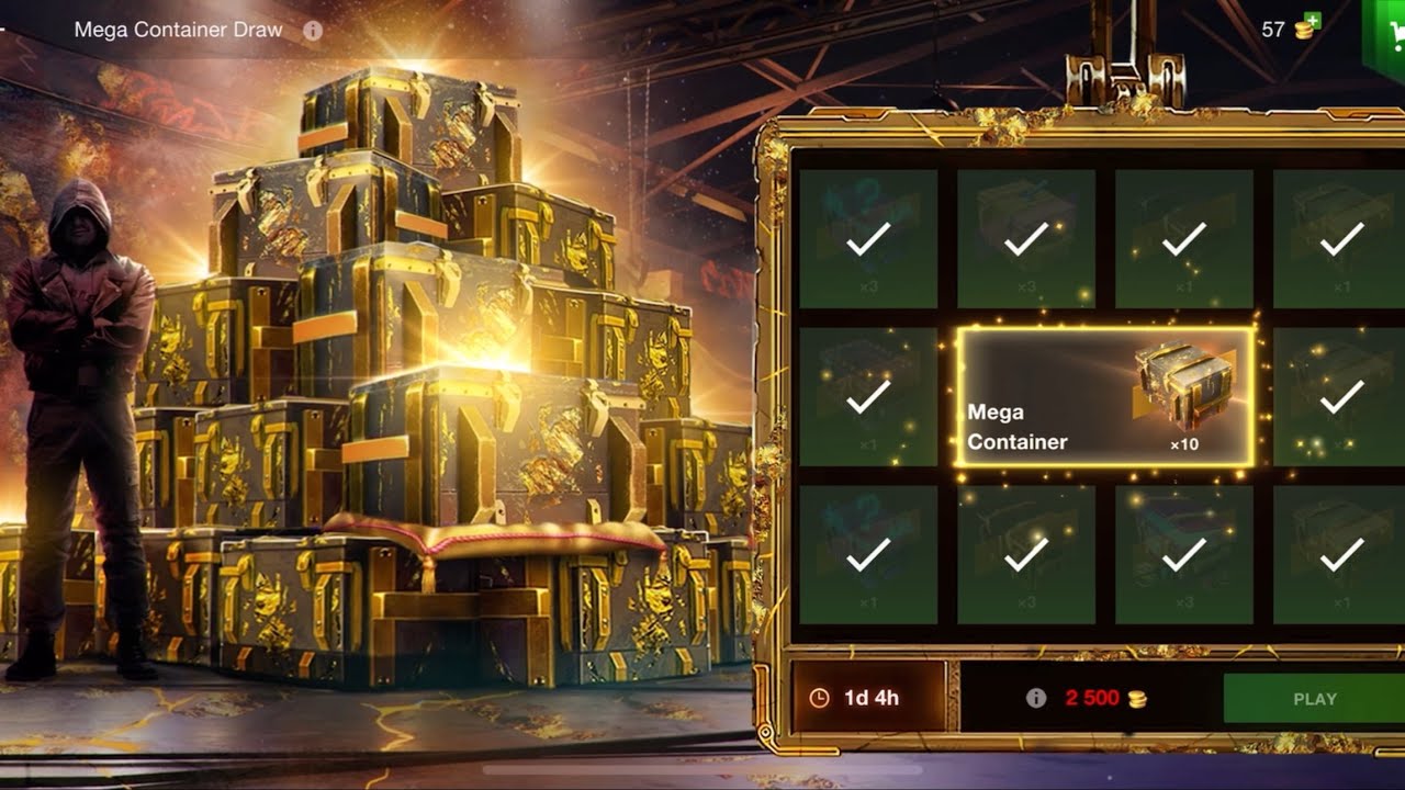 MEGA containers draw