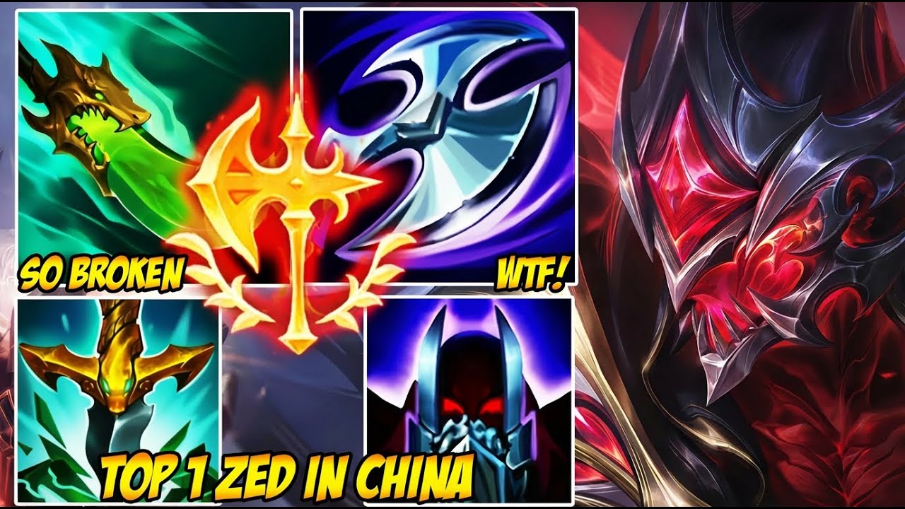 WILD RIFT CHINA TOP 1 ZED - 0.1 SECOND COMBO (TOO FAST!)