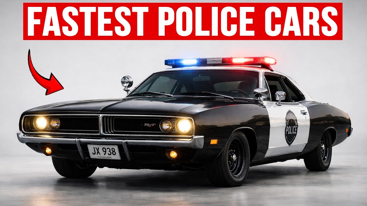 Топ-10 самых быстрых американских полицейских автомобилей золотой эры.