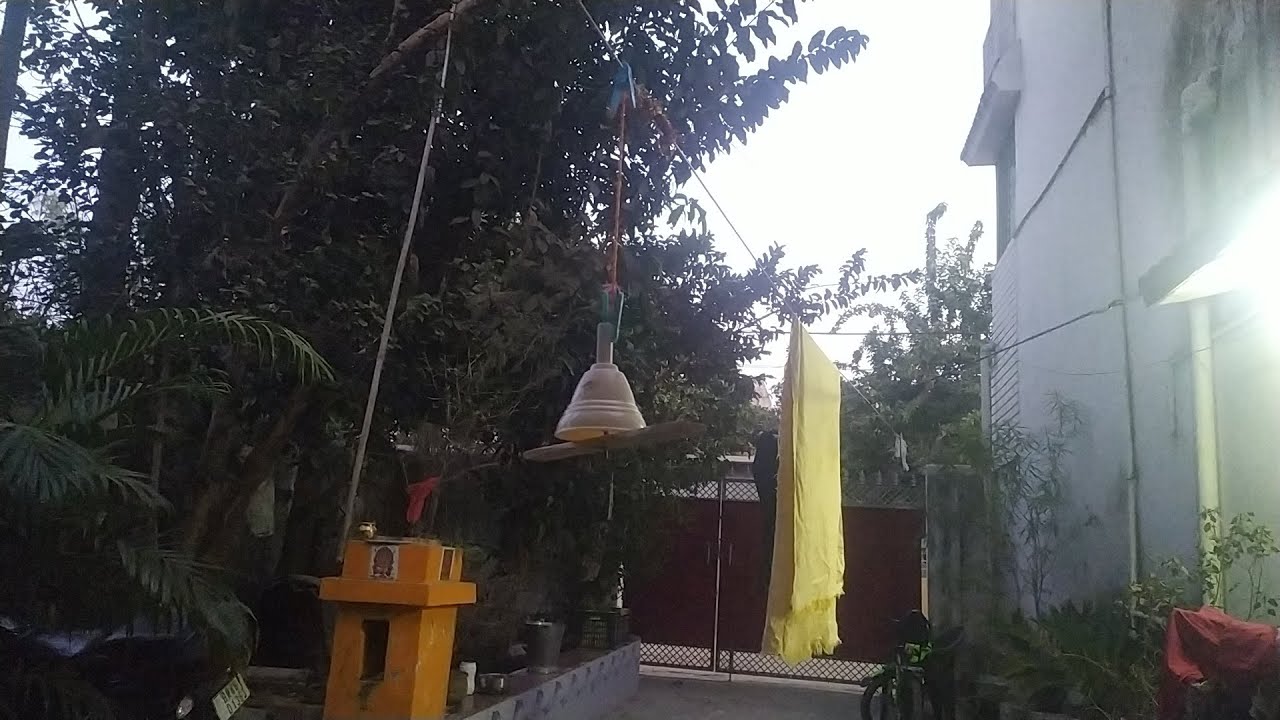 Fan falling on a shampoo bottle