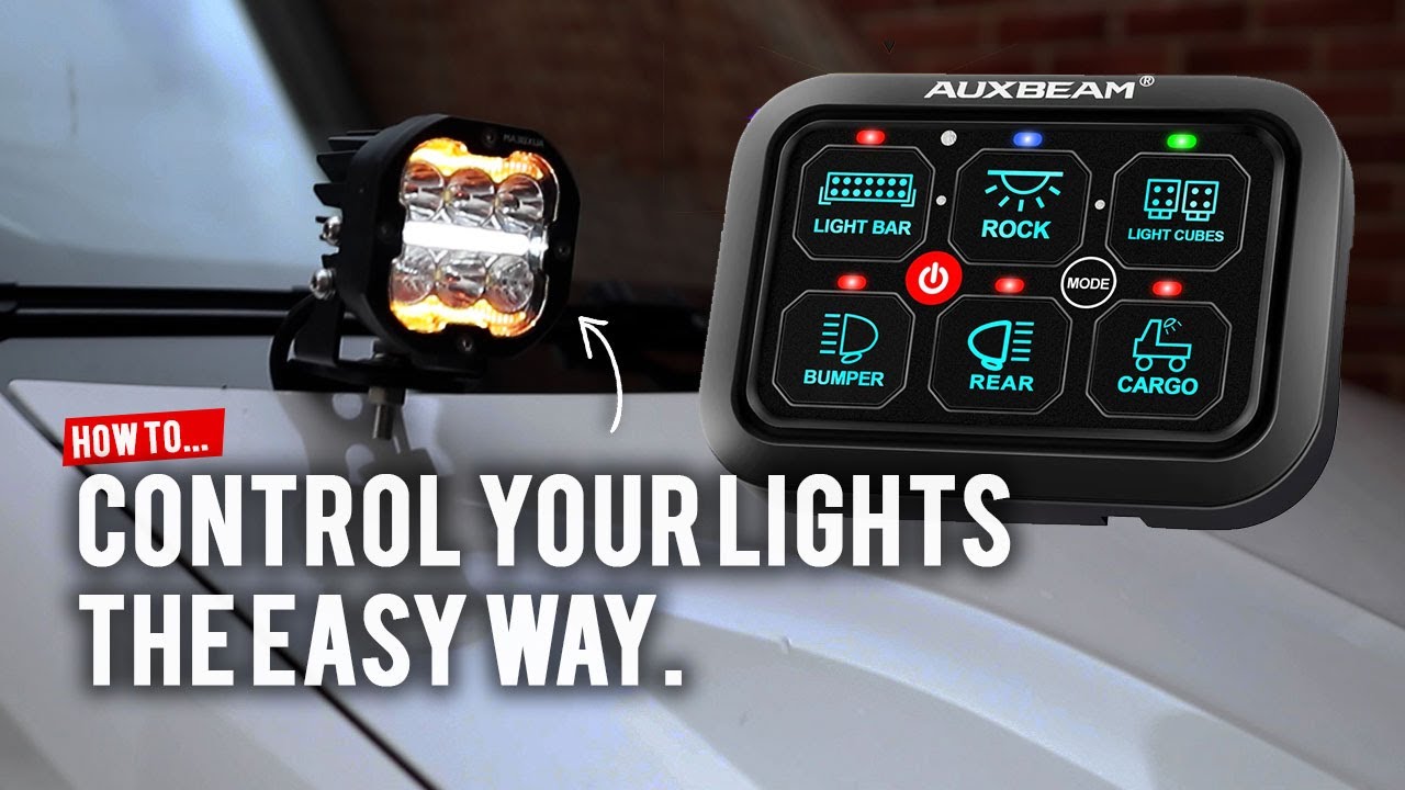 Больше никаких реле! Установка панели переключателей Auxbeam RGB