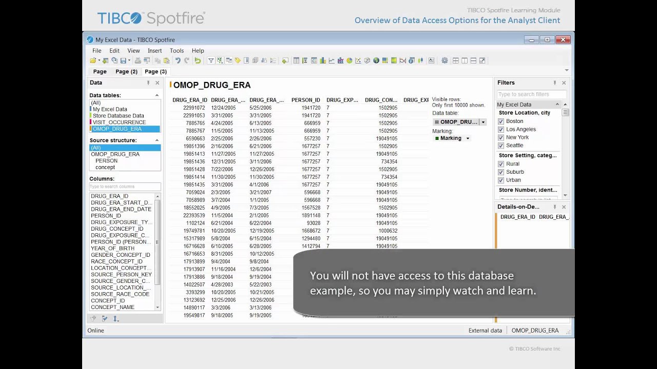 Spotfire - Overview of Data Access Options for the Analyst Client