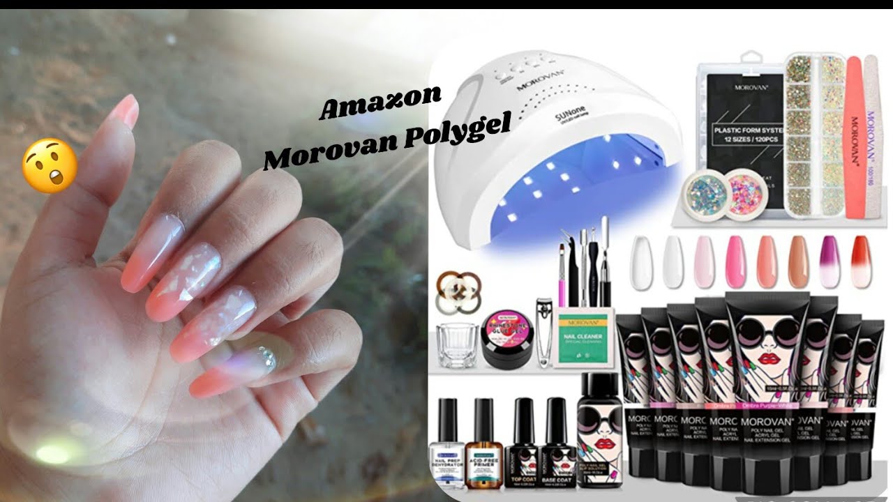Пробую набор полигеля Amazon Morovan... Полигель меняет цвет! (Я новичок!) НОВИЧОК!!!!!