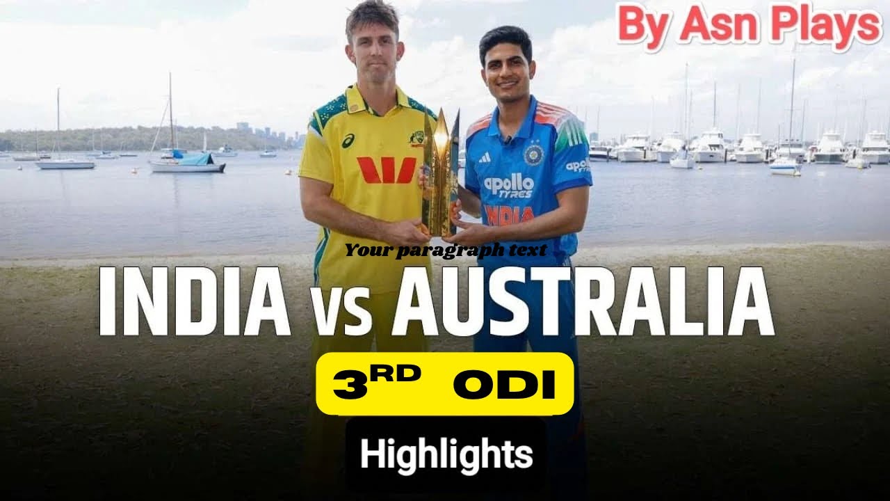 India Vs Australia || IND 🇮🇳 VS AUS 🇦🇺 3nd ODI Full Highlights Of Match  