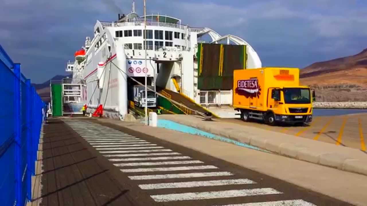 Fuerteventura Ferry Docking In Morro Jable