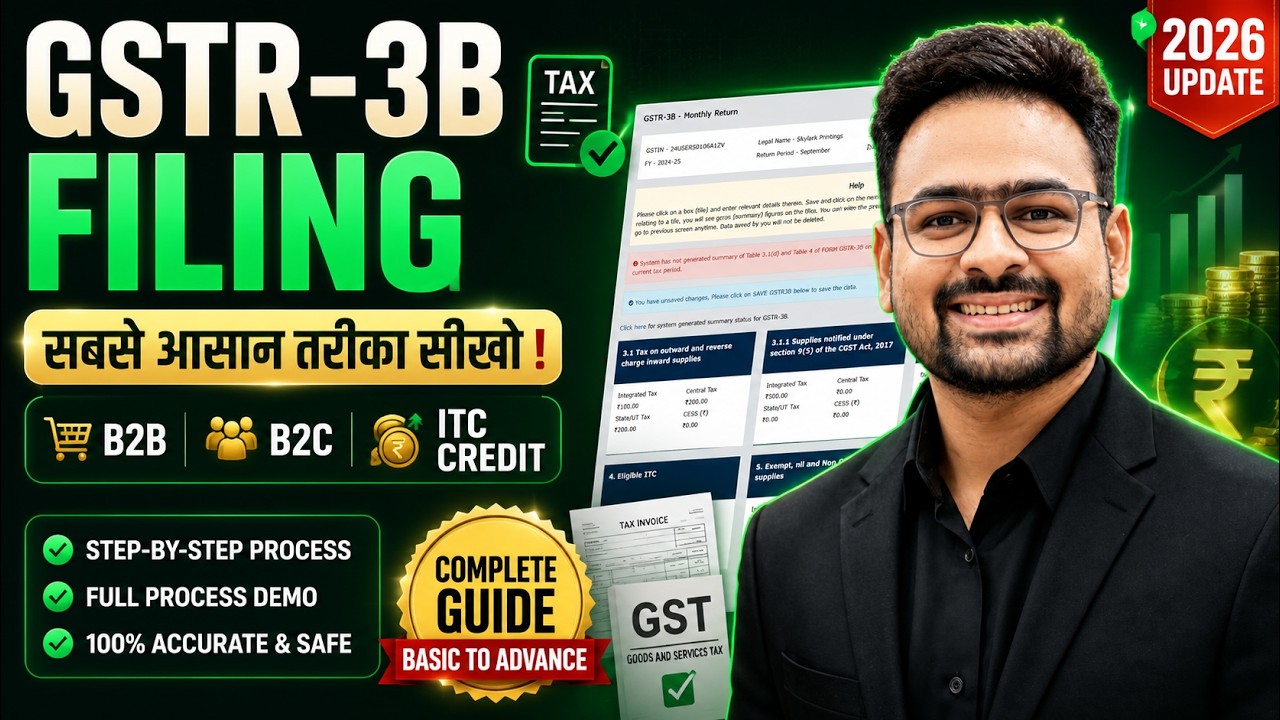 GSTR 3B Return Filing | How to File GSTR 3B | GST 3B Return Kaise Bhare