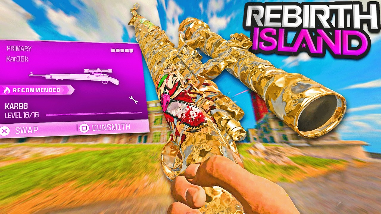 this *NEW* KAR98k is a PROBLEM on Warzone Rebirth Island!