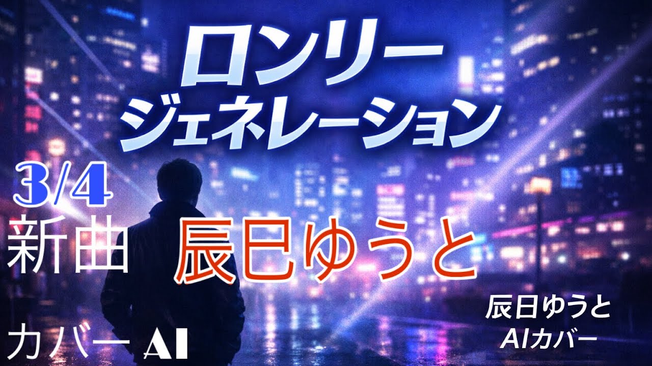 辰巳ゆうと【新曲】ロンリー・ジェネレーションCOVER　AI　【AI演歌】