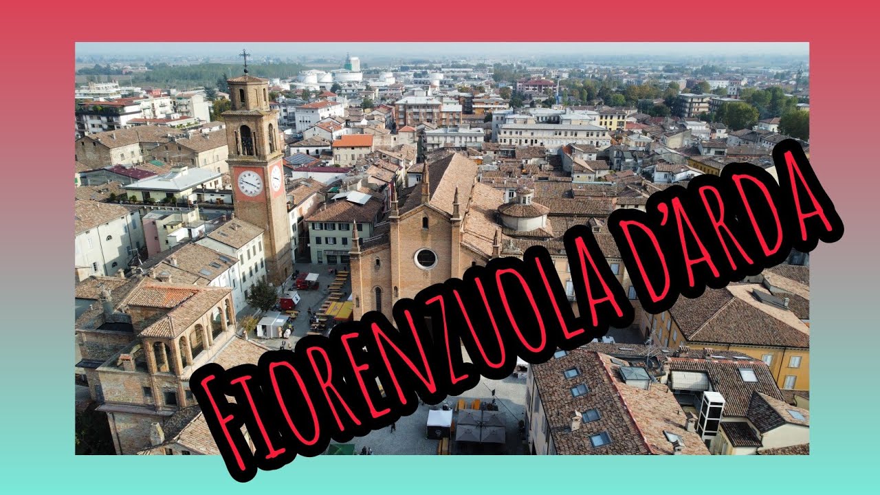 Fiorenzuola d'Arda vista dal cielo (Piacenza) 17 ott 2022