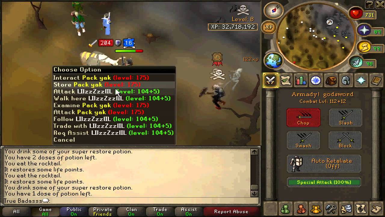 True Badasss New wildy pk vid 2 | 200m Loot | Hybriding