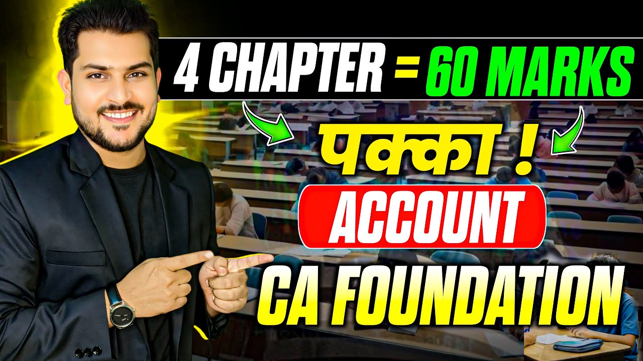 CA Foundation Account ABC Analysis For May 25  & Sep 25|| Founation Account 90+ Strategy ||