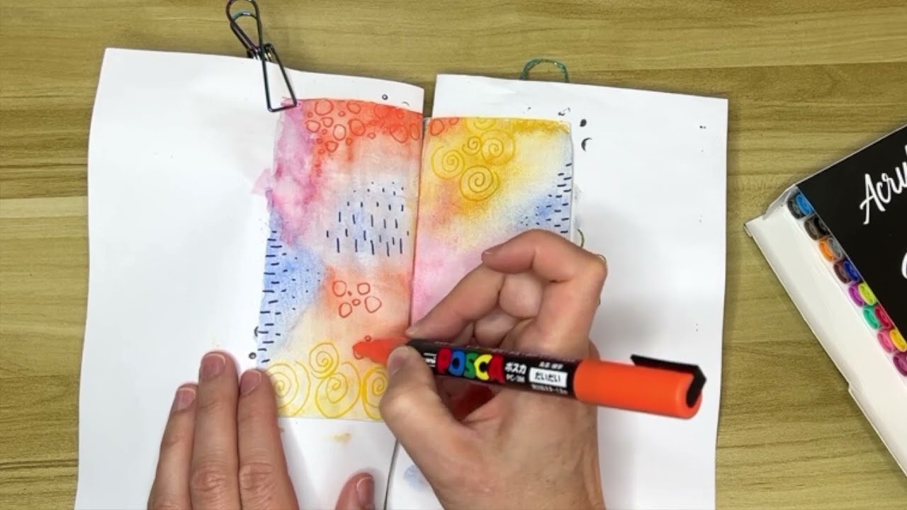 Art journal spread 14 - New ideas in watercolor