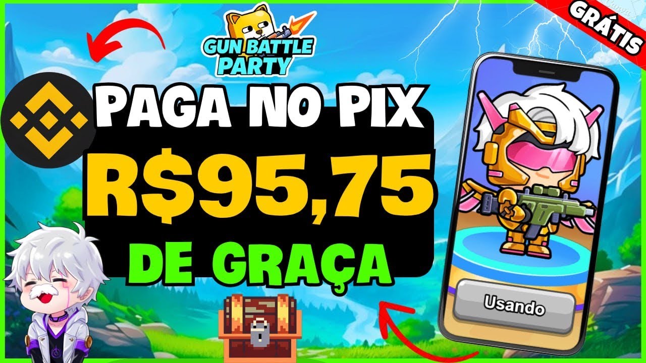 🔥 JOGO NFT GR&Aacute;TIS MOBILE - PAGANDO no PIX ! Como GANHAR no GUN BATTLE PARTY - JOGO FREE TO PLAY