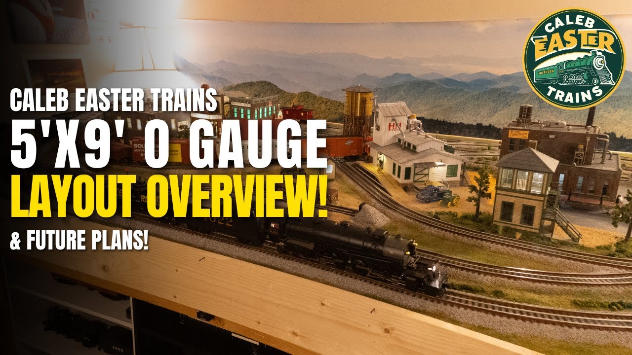 5'x9' O Gauge Layout Overview! - Caleb Easter Trains