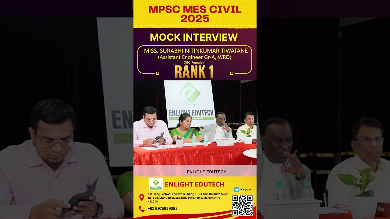 Surabhi Titawane | MES Interview | Responsibilities in WRD Section