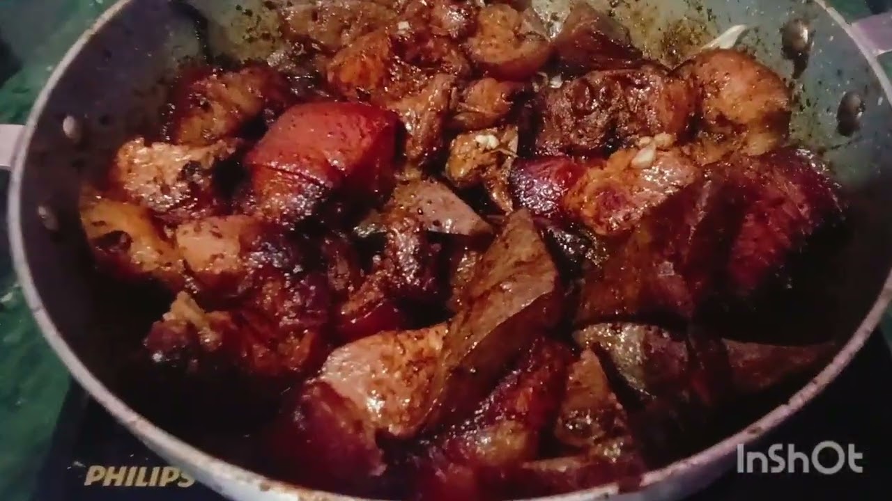 Today I'm going to cook fresh pork and Lotha naga style