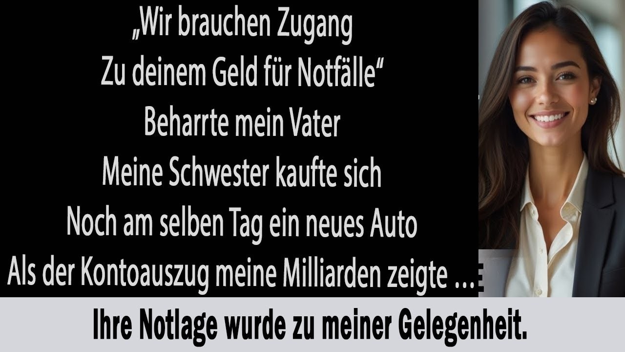 Meine Eltern &auml;nderten mein Kontopasswort &ndash; bis sie mein echtes Guthaben sahen und erblassten