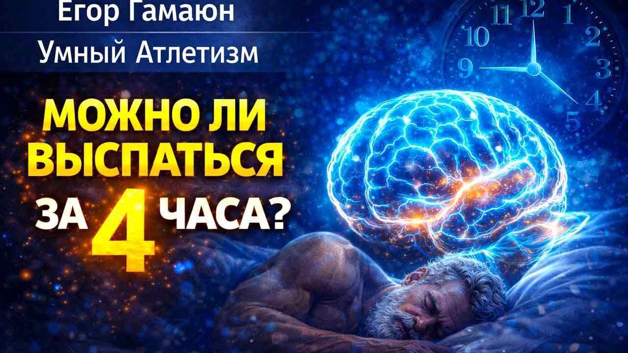 СОН ЗА 3-4 ЧАСА - ЭТО РЕАЛЬНО ДЛЯ КАЖДОГО \ Умный Атлетизм - научный и духовный подход