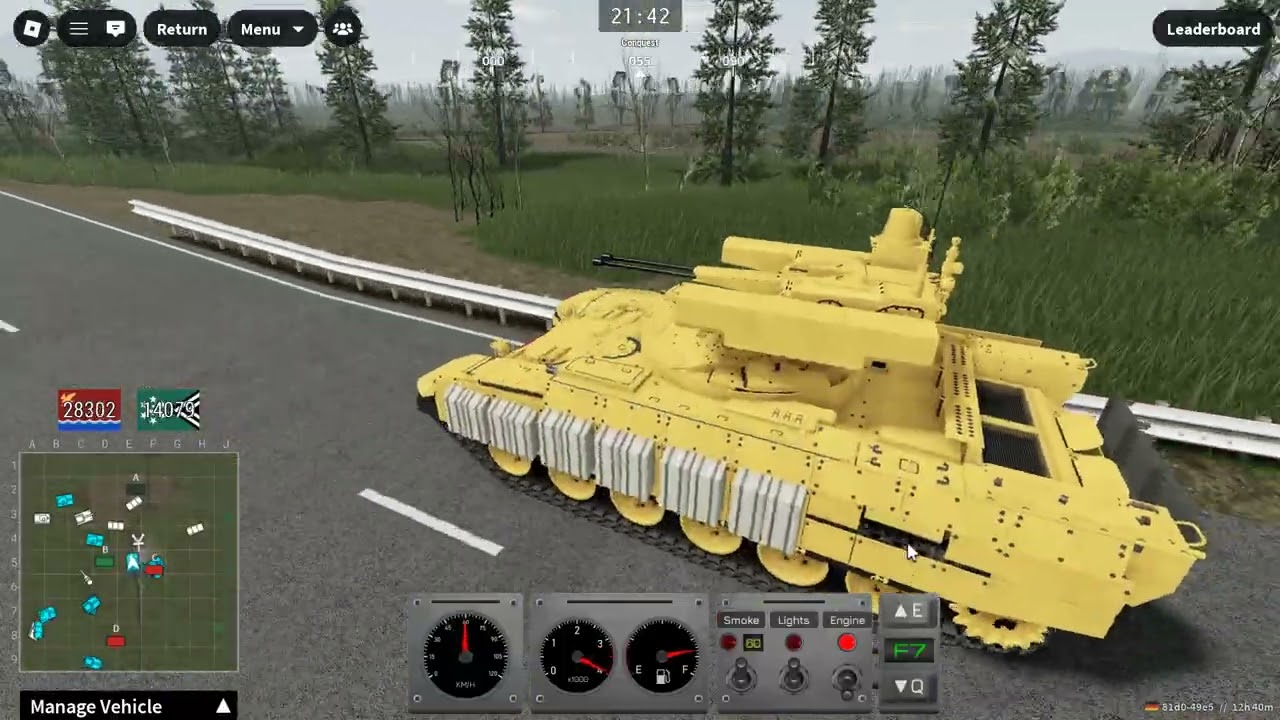 attempting to use the loda car in multicrew tank